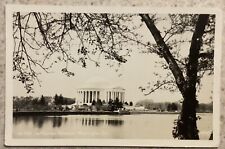 RPPC Postcard Washington DC Jefferson Memorial Overlooking Tidal Basin picture