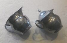 Vintage Stainless Steel Creamer and Sugar bowl New York Farberware picture