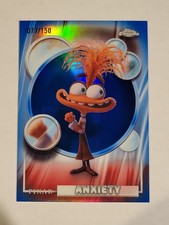 2026 Topps Chrome Disney Blue Refractor #176 Anxiety 077/150 picture