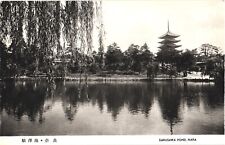 A Serene View of Sarusawa Pond With Pagoda At The Back Nara Park, Japan Postcard picture