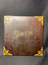 Antique Wood Wooden Shomescope 3D Photo Viewer Mirror only picture
