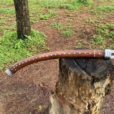 Custom Handmade Carbon Steel Blade Viking Spear Sword | Hunting Sword Camping picture