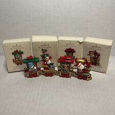 Hallmark Keepsake 2011 Santa's Holiday Train Set of 4 Miniature Ornaments picture