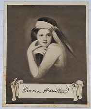 Lady Emma Hamilton England 1924 Sarony Cigarette Card #49 picture