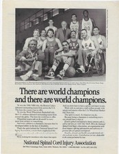 CELTICS NATIONAL SPINAL CORD INJURY ASSOCIATION ORIGINAL PRINT AD picture