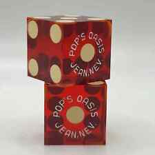 Rare Vintage Pop’s Oasis Casino Jean NV Gambling Pair of Dice picture