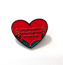 Tom Petty and the Heartbreakers ‘Listen To Her Heart Lyrics’ Enamel Brooch Pin picture