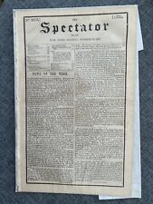 THE SPECTATOR 20 MAR 1852 DUKE OF WELLINGTON FUNERAL ORIGINAL NEWSPAPER picture
