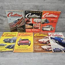 Customs Illustrated Car Magazine Lot (7) Vtg 1960 1961 Hot Rod Rat Chevy Ford picture