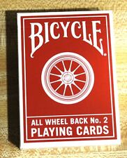 Bicycle All Wheel Back No. 2 White USPCC Seal #2,496/2,500 | Playing Cards picture