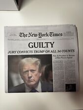 NEW YORK TIMES NEWSPAPER TRUMP GUILTY MAY 31, 2024 FRIDAY - FAST SHIPPING DIRECT picture