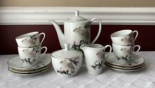 VTG 15-piece Chinese Porcelain Tea Set with Cockatoo Bird Design, Service For 4 picture