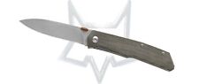FOX KNIVES Sicilian Liner Lock FX-525 MI OD Green Micarta Pocket Knife Stainless picture