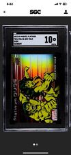 2023 Upper Deck Marvel Platinum Duos Rainbow PD21 The Hulk & She-Hulk 🔥SGC 10🔥 picture