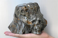 2.24LB Natural Unknown Quartz Crystal Skull Hand Carving Skull Reiki Healing picture