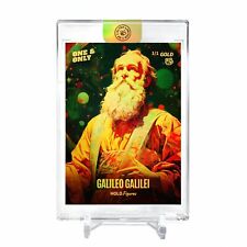 GALILEO GALILEI Digital Painting Holo Gold Card 2023 GleeBeeCo #GLDG-G 1/1 picture