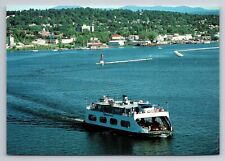M.V. Champlain Ferry Port Kent New York Vintage Unposted Postcard Boat picture