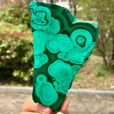 232G Natural glossy Malachite transparent cluster rough mineral sample picture
