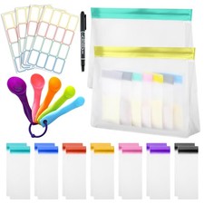 Protein Powder Travel Container Set ,Reusable Size, GREEN&YELLOW picture