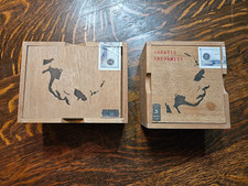 2- Neanderthal Cigar Boxes,Genetic Deformity,More picture