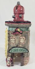Heather Goldmine Large Heroes Brigade Fire Department Blue Sky Clayworks picture