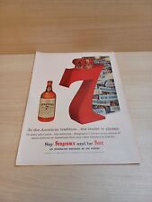 Seagram's American Blended Whiskey 1956 Vintage Print Ad Life Magazine picture