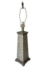Vintage Faux Stone Column Pillar Lighthouse Table Lamp Postmodern picture