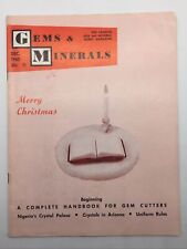 1963 December Gems & Minerals Magazine Gem Cutters Handbook Nigeria Crystal AZ picture