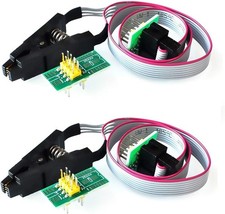 2 Set SOP8 to DIP8 Clips and Board, 8 Pin, Cable Lengths 24Cm, for EEPROM 9 picture