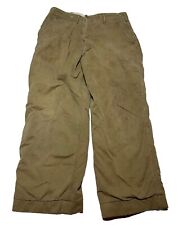 VTG 40s WW2 Lined Trousers Pants Button Fly Size 30 AO3 picture