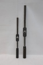 Pair Vintage Starrett Tap Wrenches - No. 91D (16") & No. 91C (12") USA Machining picture