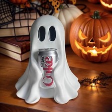 Ghost Figurine Holding Diet Coke Can Halloween No drinks picture