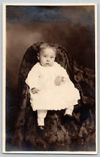 RPPC Studio Portrait Postcard~ Infant In A Chair~ Fritz Studio, Reading, PA picture