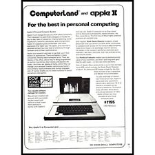 1978 Apple II Personal Computer Vintage Print Ad 70s High Tech Wall Art Photo picture