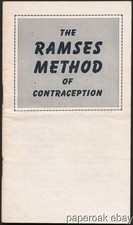 1940 Julius Schmid Ramses Method Of Contraception Birth Control Diaphram Booklet picture