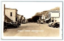 1943 Street Scene Cars Rushford Minnesota MN RPPC Photo Vintage Postcard picture
