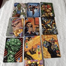 Marvel Overpower Cards IQ Intellect 1-7 And Multipower 1-3 Set picture