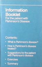 Parkinson's Disease Patient Info Booklet c. Exercises Medical 1970s picture
