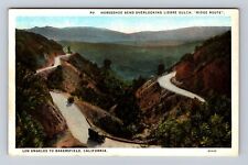 Ridge Route CA-California, Horseshoe Bend, Liebre Gulch, Vintage Postcard picture