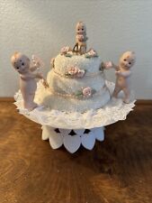 Rose O'Neill Bisque Kewpie Doll 40th Anniversary Cake Topper By Artist Darlene picture