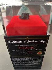 RMS Titanic Inc. Coal Recovered From The Titanic In 1994 In Display Case picture