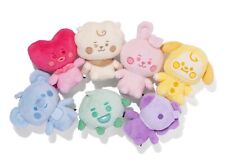 BT21 SET of 7 Complete 5th Anniversary Baby Rainbow Pastel Color Plush Doll LINE picture