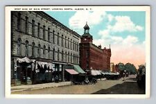 Albion NY-New York West Side Of Main Street Looking North Vintage c1925 Postcard picture