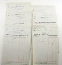 1917 & 1918 Lamson Goodnow Monthly Statements Various Companies Ephemera P892H picture