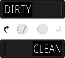 Clean and Dirty Dishwasher Magnet Sign, Optional Adhesive, Magnetic picture