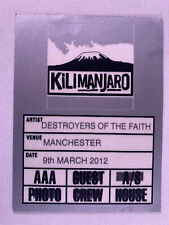 Cannibal Corpse Enslaved Pass Orig Destroyers of the Faith Tour Manchester 2012 picture