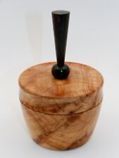 Handmade Ring Box or Trinket Box with Hard Maple Burl & Ebony. A great gift #21 picture