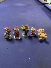 Lot Of 5 Christmas Ornament Bears  picture