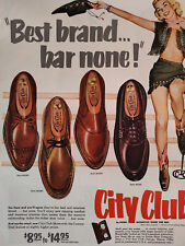 1952 Esquire Original Advertisements CITY CLUB Shoes for Men JANTZEN Sweaters picture