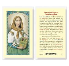 St. Dymphna Prayer Laminated Holy Card Patron Saint of Mental Emotional Illness picture